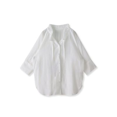【大きいサイズ】リライムライトローンブラウス≪洗濯機で洗える≫