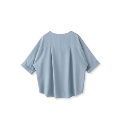 ®️さん専用♥ensuite ドッキングブラウスsize F ネイビー/ホワイト 大きいサイズ】ジョーゼットブラウス≪洗濯機で洗える≫ | la.f
