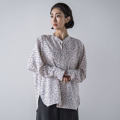 【送料無料】la.f...（Women/大きいサイズ）/ラ エフ L（大きいサイズ）カラフルドットブラウス&#8810;洗濯機で洗える&#8811; 22アイボリー トップス【三越伊勢丹/公式】