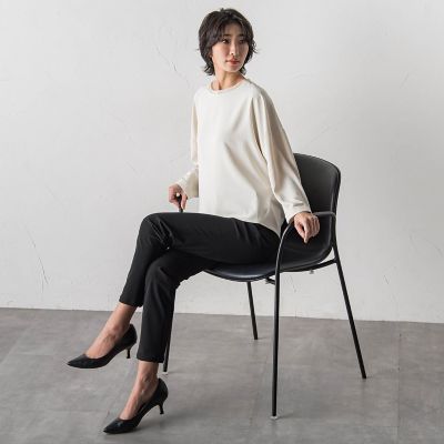 大きいサイズ】ハイストレッチカルゼブラウス | la.f（Women/大きい