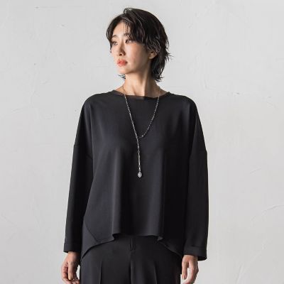 ＜la.f...（Women/大きいサイズ）＞【大きいサイズ】ハイストレッチカルゼブラウス
