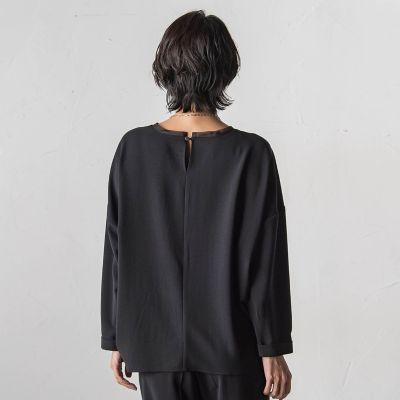 美品 カルゼストレッチブラウス 36サイズ 大きいサイズ】ハイストレッチカルゼブラウス | la.f（Women/大きい