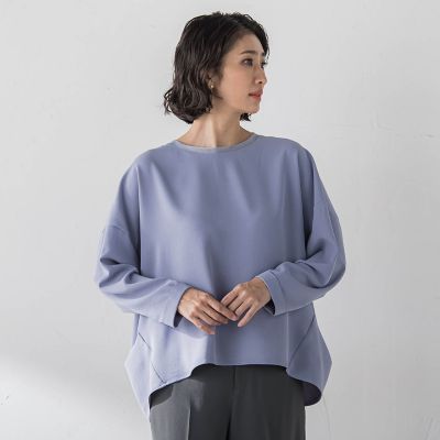 美品 カルゼストレッチブラウス 36サイズ 大きいサイズ】ハイストレッチカルゼブラウス | la.f（Women/大きい