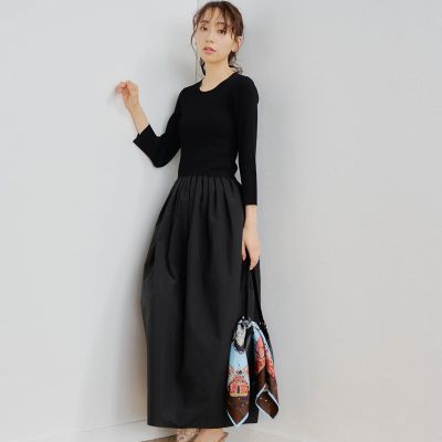 ニットドッキングワンピース≪手洗い可能≫