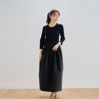 ニットドッキングワンピース≪手洗い可能≫