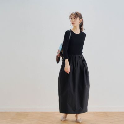 ニットドッキングワンピース≪手洗い可能≫