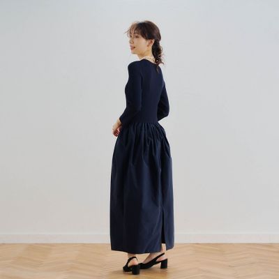 ニットドッキングワンピース≪手洗い可能≫