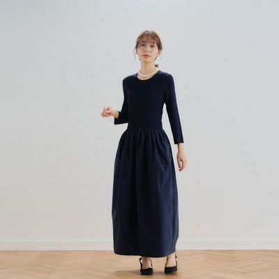 ニットドッキングワンピース≪手洗い可能≫