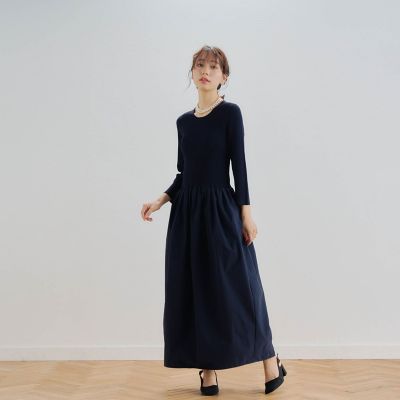 ニットドッキングワンピース≪手洗い可能≫