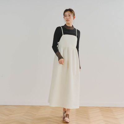 【ＷＥＢ限定】小花ジャガードキャミワンピース≪手洗い可能≫