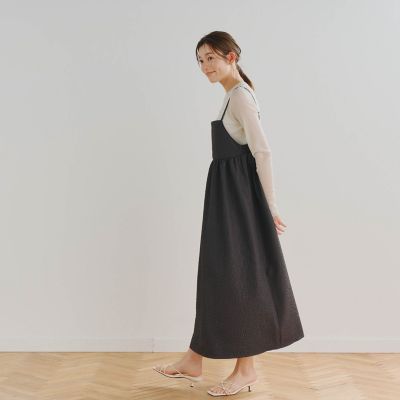 【ＷＥＢ限定】小花ジャガードキャミワンピース≪手洗い可能≫