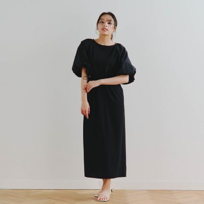 カットジョーゼットドロストワンピース | Droite lautreamont (Women