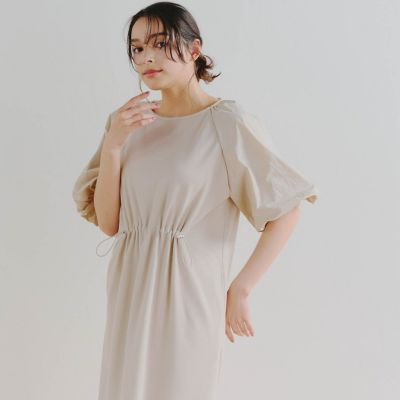 カットジョーゼットドロストワンピース | Droite lautreamont (Women