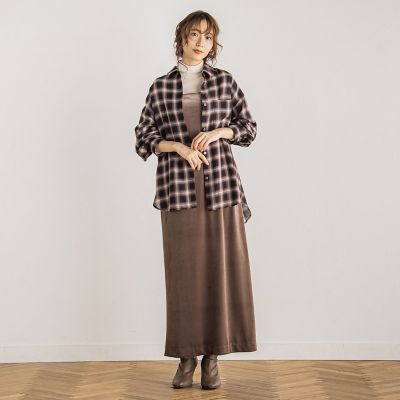 スノーベロアキャミワンピース≪手洗い可能≫