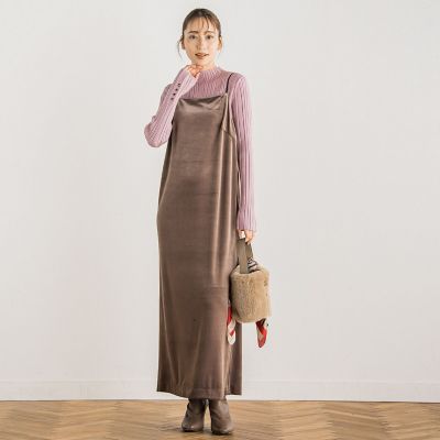 スノーベロアキャミワンピース≪手洗い可能≫