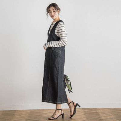 デニムジャンスカ≪洗濯機で洗える≫