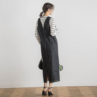 デニムジャンスカ≪洗濯機で洗える≫