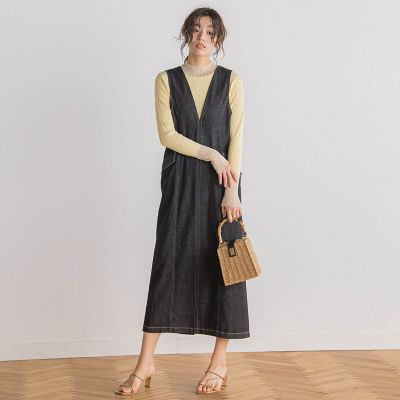 デニムジャンスカ≪洗濯機で洗える≫