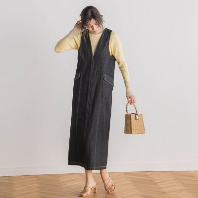 デニムジャンスカ≪洗濯機で洗える≫