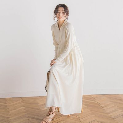 ハーフジップドッキングワンピース≪手洗い可能≫