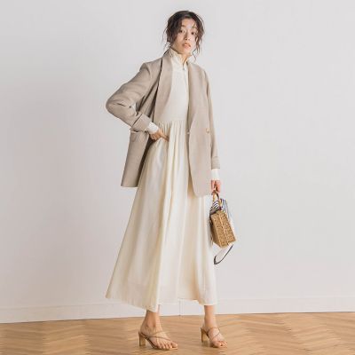ハーフジップドッキングワンピース≪手洗い可能≫