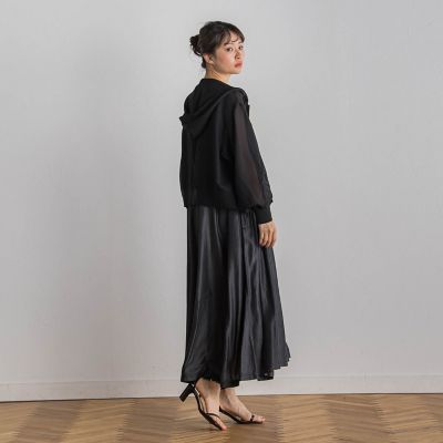 WEB限定】バイオシルクタックZIPワンピース≪洗濯機で