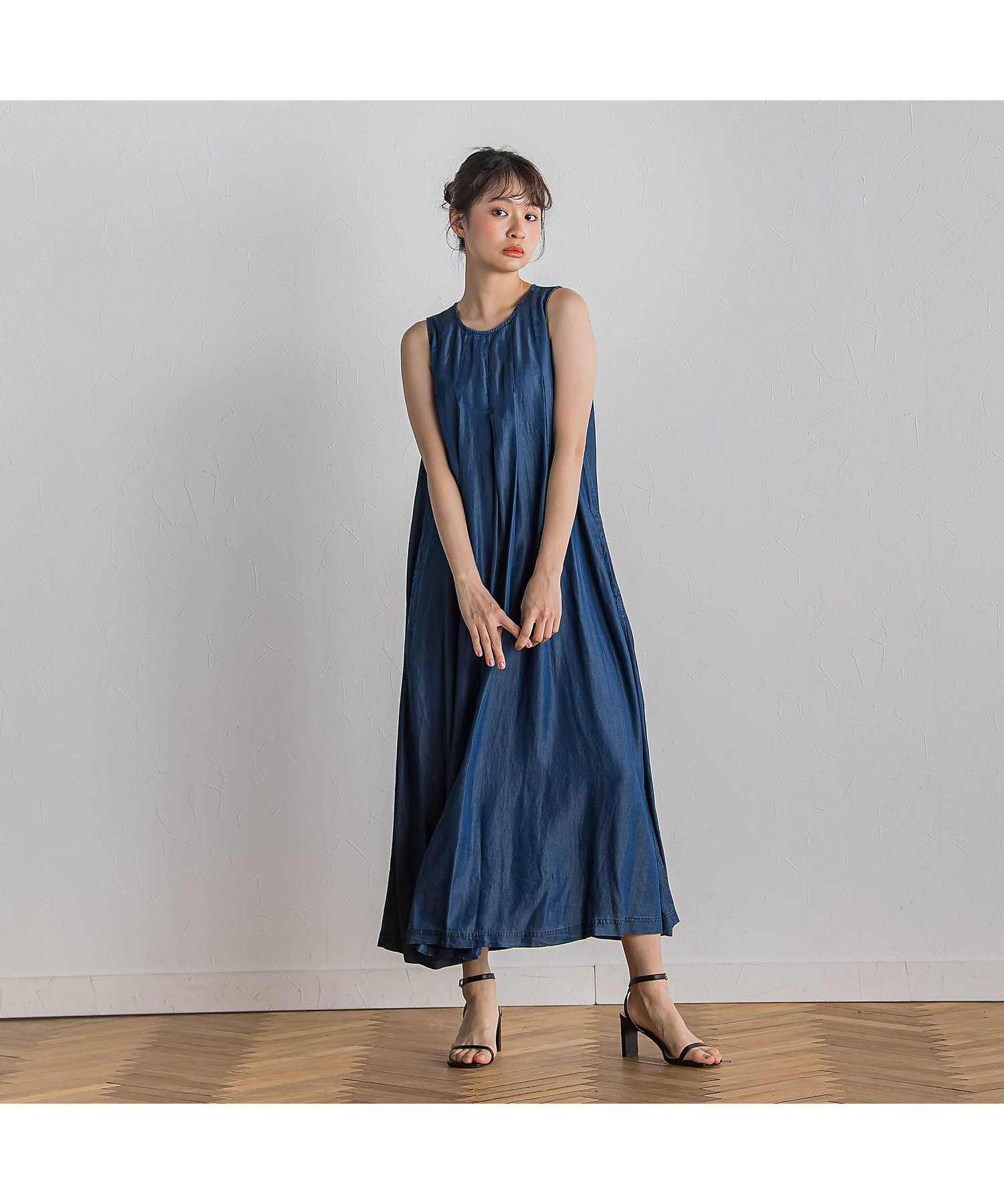 WEB限定】バイオシルクタックZIPワンピース≪洗濯機で WEB限定】バイオシルクタックZIPワンピース≪洗濯機で