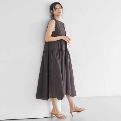 ナイロンタフタストレッチワンピース≪洗濯機で洗える≫