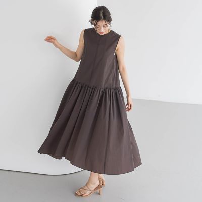 ナイロンタフタストレッチワンピース≪洗濯機で洗える≫