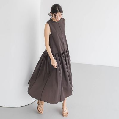 ナイロンタフタストレッチワンピース≪洗濯機で洗える≫