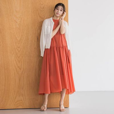 ナイロンタフタストレッチワンピース≪洗濯機で洗える≫