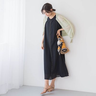 麻調シアー２ＷＡＹシャーリングワンピース≪手洗い可能≫