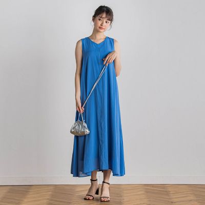 麻調シアー２ＷＡＹシャーリングワンピース≪手洗い可能≫