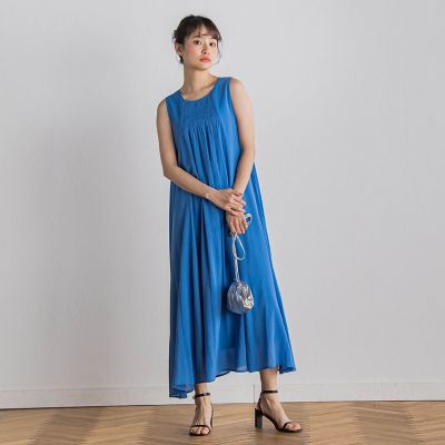 麻調シアー２ＷＡＹシャーリングワンピース≪手洗い可能≫