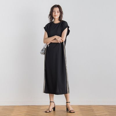 Droite lautreamont (Women)/ドロワットロートレアモン 【ＷＥＢ限定】カットジョーゼットサイドラインワンピース≪手洗い可能≫