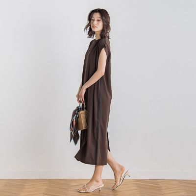 Droite lautreamont (Women)/ドロワットロートレアモン 【ＷＥＢ限定】カットジョーゼットサイドラインワンピース≪手洗い可能≫