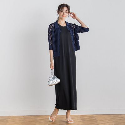 リブタンクワンピース≪洗濯機で洗える≫