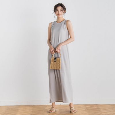リブタンクワンピース≪洗濯機で洗える≫