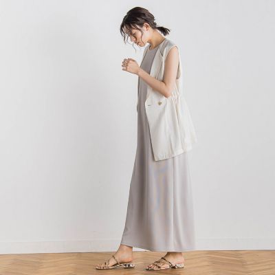 リブタンクワンピース≪洗濯機で洗える≫