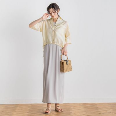 リブタンクワンピース≪洗濯機で洗える≫