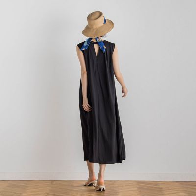 【ＷＥＢ限定】リネンライクカノコノースリワンピース≪手洗い可能≫