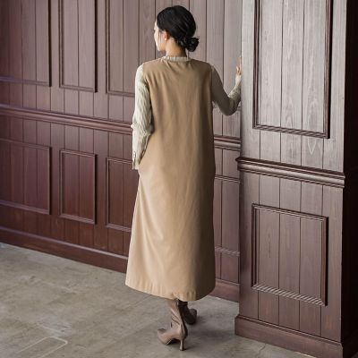 裏起毛サキソニーワンピース≪手洗い可能≫ | Droite lautreamont