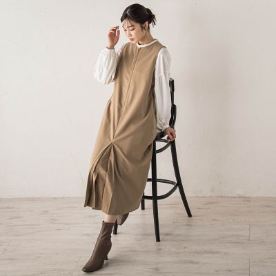 裏起毛サキソニーワンピース≪手洗い可能≫ | Droite lautreamont
