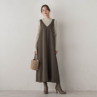 ＜Droite lautreamont (Women)＞ミックスツイードジャンスカ