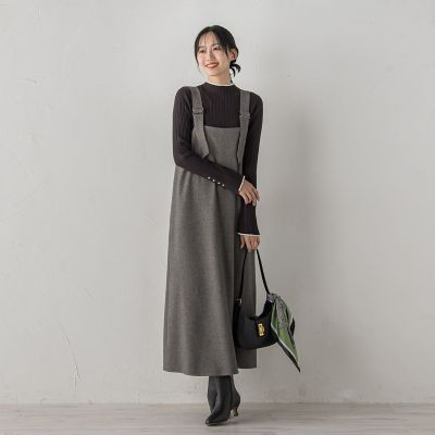 両面ピーチ起毛ジャンスカ≪洗濯機で洗える≫ | Droite lautreamont