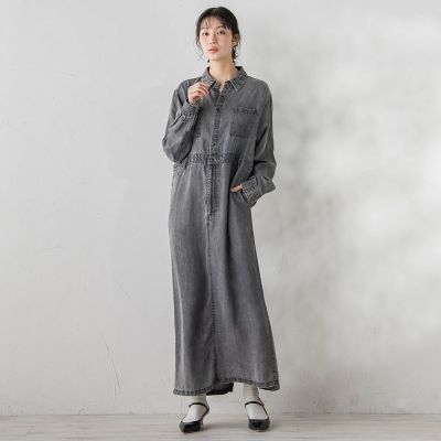 レーヨンデニムワンピース | Droite lautreamont (Women)/ドロワット