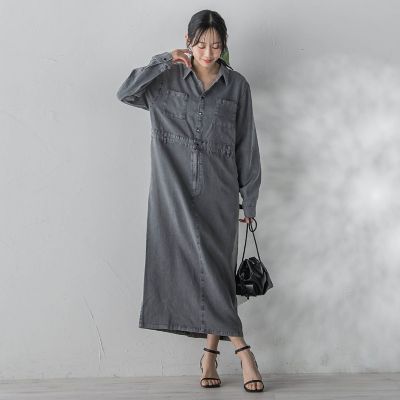 レーヨンデニムワンピース | Droite lautreamont (Women)/ドロワット