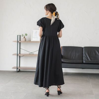 レーヨン麻ポプリンワンピース | Droite lautreamont (Women