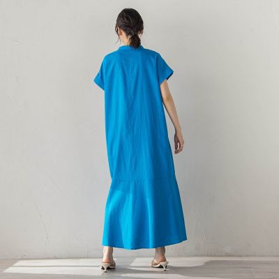 レーヨン麻ポプリンワンピース | Droite lautreamont (Women