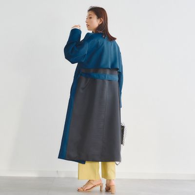 Droite lautreamont (Women)/ドロワットロートレアモン ノーカラーサテンコート